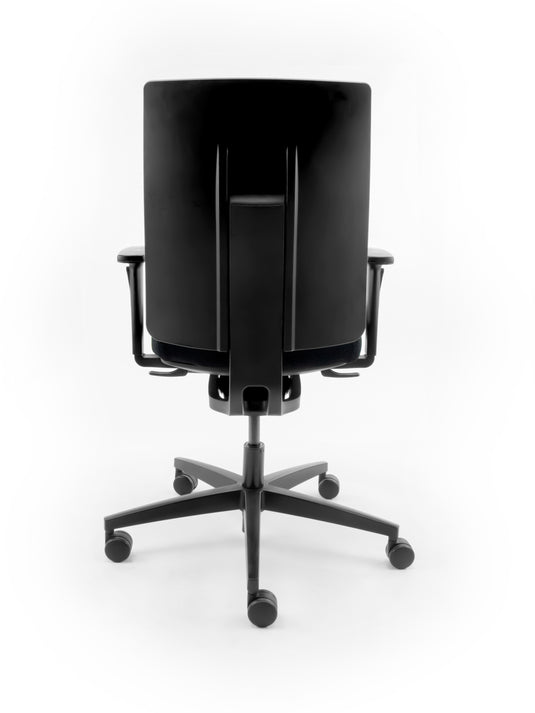 Ergonomische bureaustoel Viasit Linea, zwart, refurbished