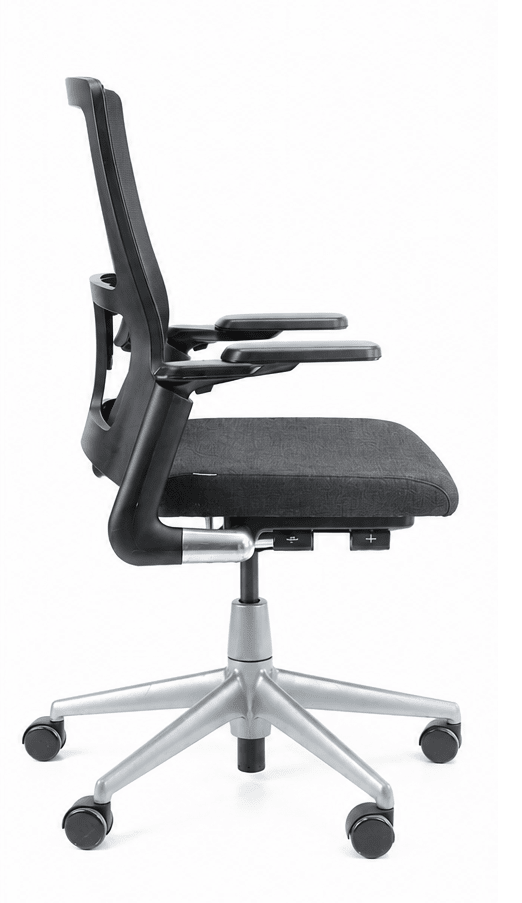 Ahrend 2020 Originele Stof Antraciet Refurbished - Re-Use24Bureaustoelen