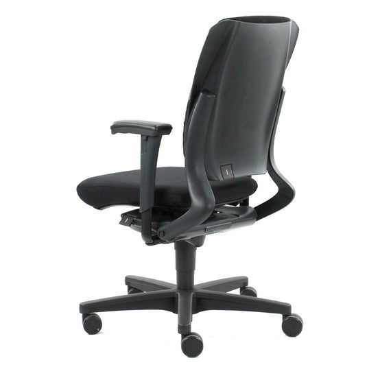 Ahrend 230 Hoge Rug Zwart Mirage Zwart Refurbished Bureaustoel - Re-Use24