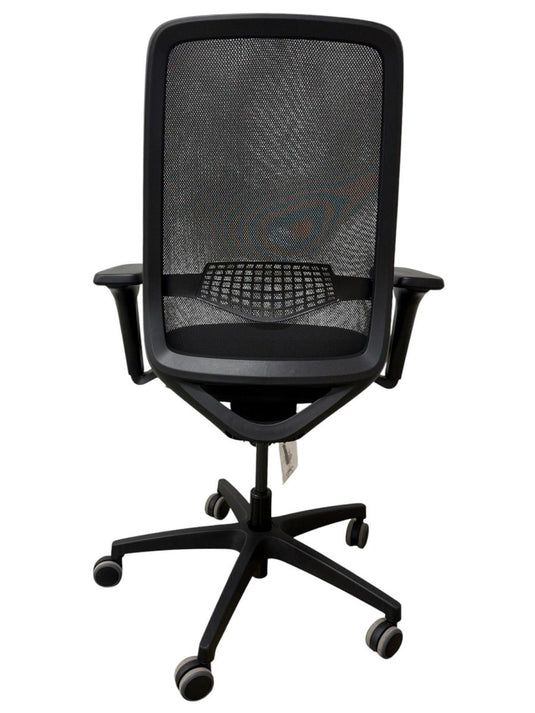 Be by Beta Zwart Mesh Refurbished Bureaustoel - Re-Use24Bureaustoelen