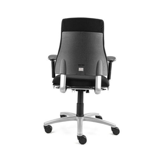 BMA Axia Hoge Rug Grijs Frame Mirage Zwart 4D - Re - Use24