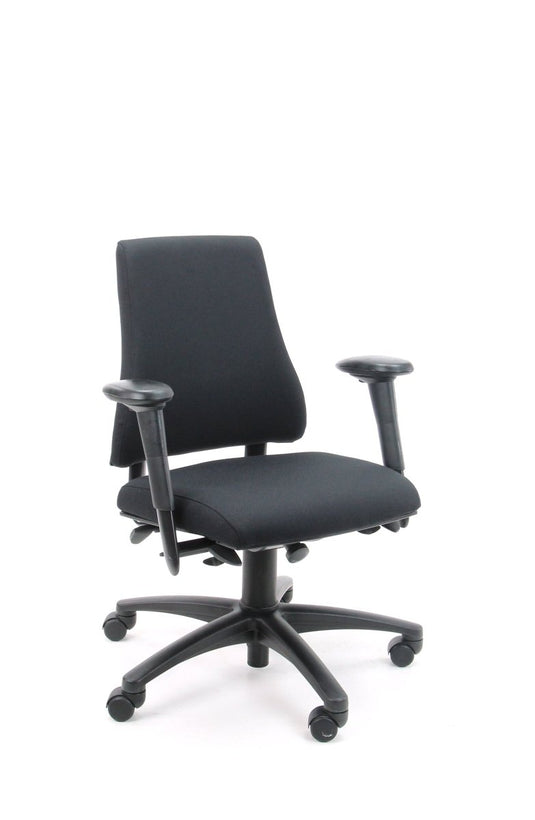 BMA Axia Hoge Rug Zwart - Re - Use24Bureaustoelen