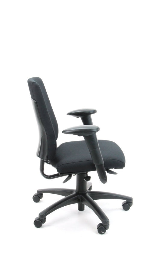 BMA Axia Hoge Rug Zwart - Re - Use24Bureaustoelen