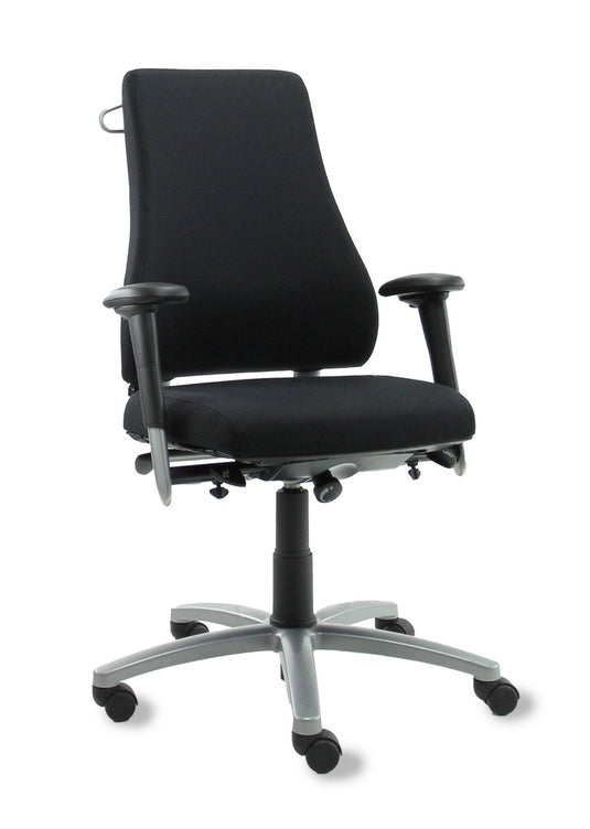 BMA Axia Pro extra hoge rug zwart Refurbished Bureaustoel - Re-Use24Bureaustoelen