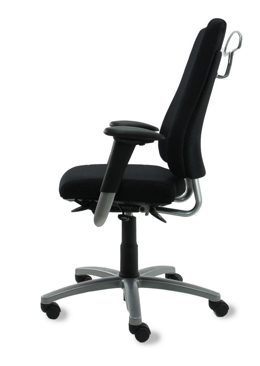 BMA Axia Pro extra hoge rug zwart Refurbished Bureaustoel - Re-Use24Bureaustoelen