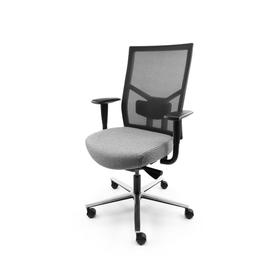 Bureaustoel Chairsupply MORRIS lichtgrijs - Re - Use24Bureaustoelen