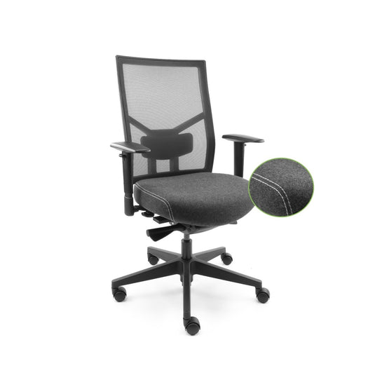 Bureaustoel Chairsupply OTIS donkergrijs - Re - Use24Bureaustoelen