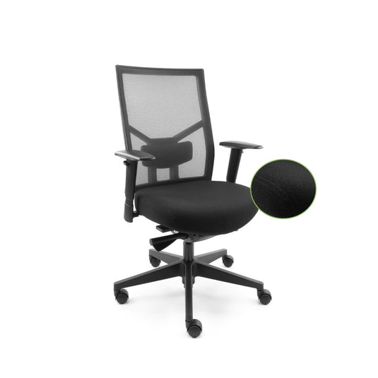 Bureaustoel Chairsupply OWEN mirage zwart - Re - Use24Bureaustoelen