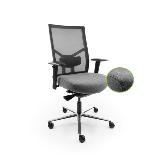 Bureaustoel Chairsupply VINCE middengrijs - Re - Use24Bureaustoelen