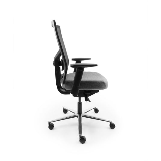 Bureaustoel Chairsupply VINCE middengrijs - Re - Use24Bureaustoelen