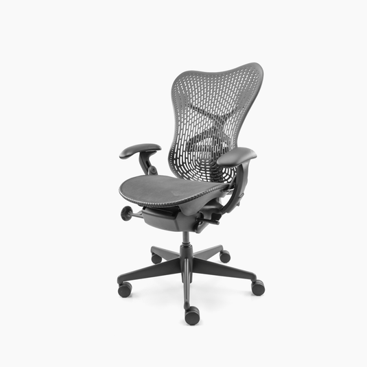Bureaustoel Herman Miller Mirra Graphite Refurbished - Re - Use24Bureaustoelen