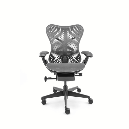 Bureaustoel Herman Miller Mirra Graphite Refurbished - Re - Use24Bureaustoelen