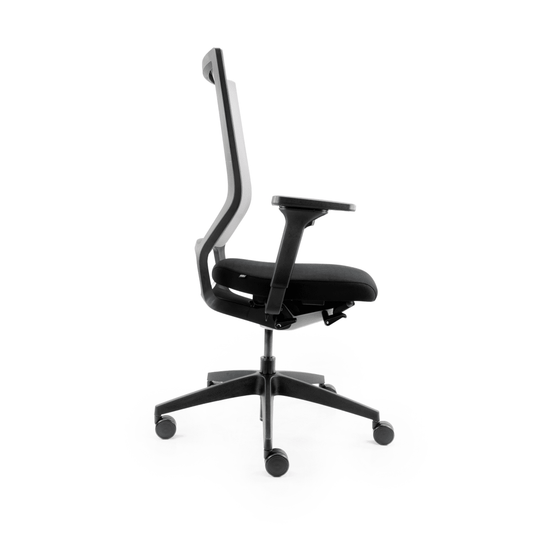 Bureaustoel Sedus Quarterback 2 Grijs/Zwart originele stof - Re - Use24Bureaustoelen