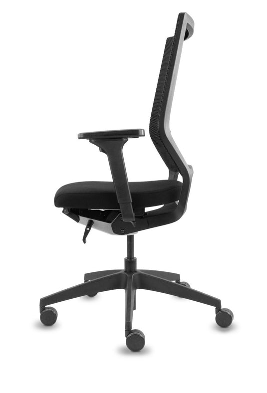 Bureaustoel Sedus Quarterback 2 Zwart Nieuwe stof - Re - Use24Bureaustoelen