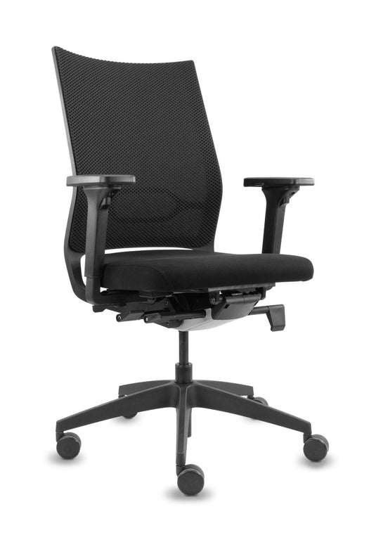 Bureaustoel Sedus Quarterback 2 Zwart Nieuwe stof - Re - Use24Bureaustoelen