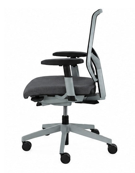 Giroflex 68 Netweave Originele Stof Grijs Refurbished Bureaustoel - Re-Use24
