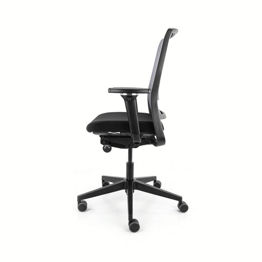 Gispen Zinn Smart Netweave Zwart/Grijs 4D pad - Re - Use24Bureaustoelen