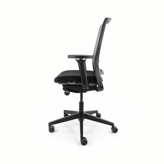 Gispen Zinn Smart NPR Netweave Zwart/Grijs 4D pad - Re - Use24Bureaustoelen