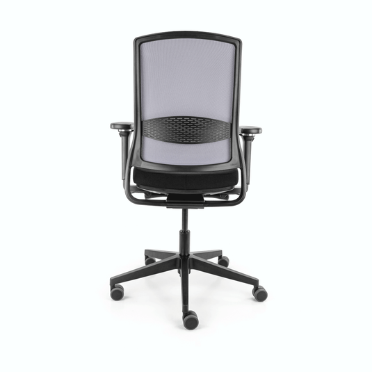 Gispen Zinn Smart NPR Netweave Zwart/Grijs 4D pad - Re - Use24Bureaustoelen