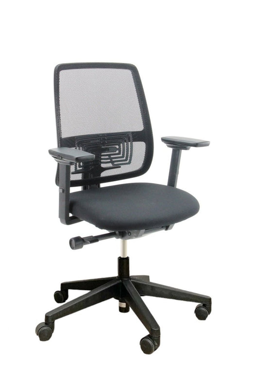 Haworth Comforto 29 Lively Zwart Mesh Refurbished Bureaustoel - Re-Use24Bureaustoelen