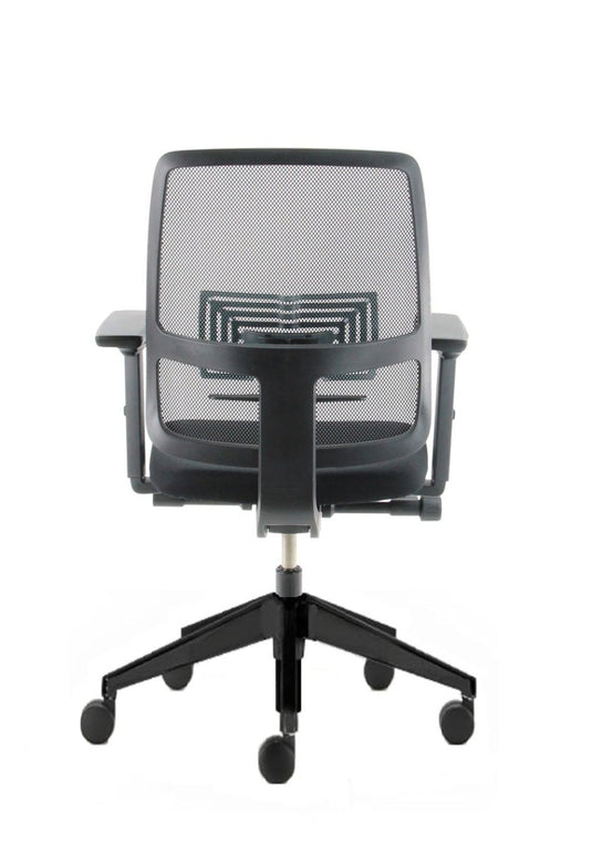 Haworth Comforto 29 Lively Zwart Mesh Refurbished Bureaustoel - Re-Use24Bureaustoelen