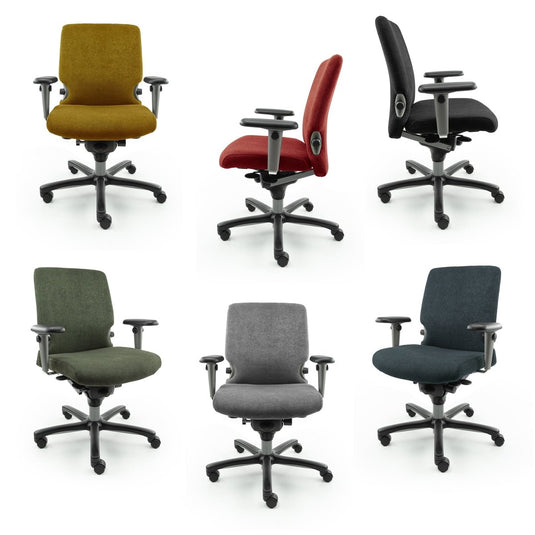 Haworth comforto 77, ergonomisch Metal Grey org. - Re - Use24Bureaustoelen