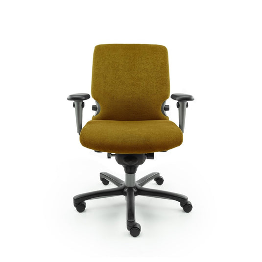 Haworth Comforto 77 Regain Geel Refurbished Bureaustoel - Re - Use24Bureaustoelen