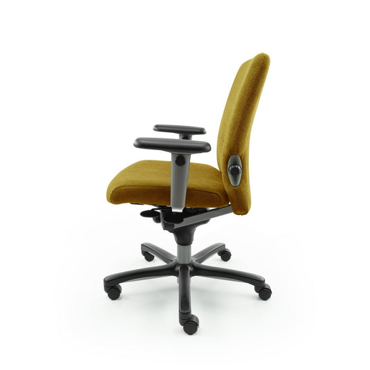 Haworth Comforto 77 Regain Geel Refurbished Bureaustoel - Re - Use24Bureaustoelen