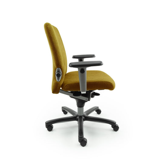 Haworth Comforto 77 Regain Geel Refurbished Bureaustoel - Re - Use24Bureaustoelen