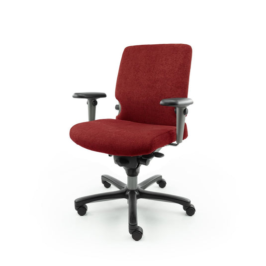 Haworth Comforto 77 Regain Rood Refurbished Bureaustoel - Re - Use24Bureaustoelen