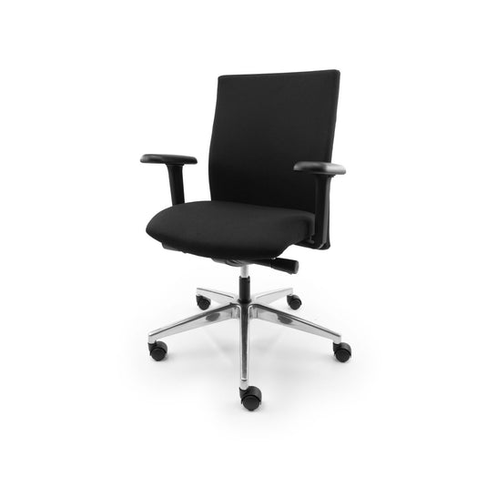 Interstuhl Se7en Zwart Refurbished Bureaustoel - Re - Use24Bureaustoelen