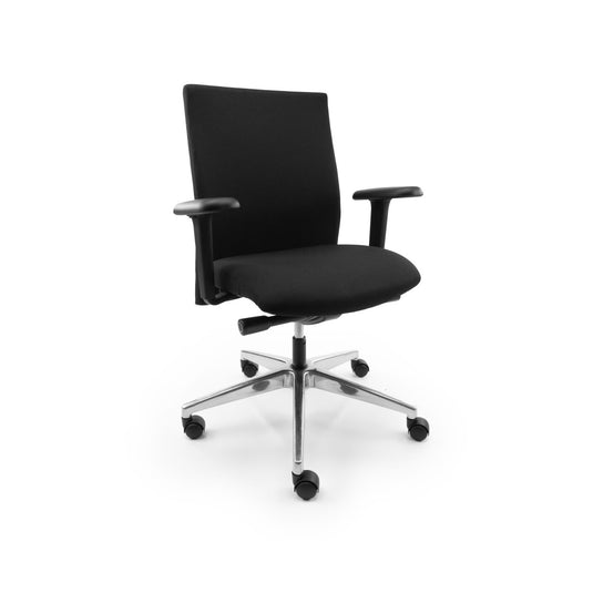 Interstuhl Se7en Zwart Refurbished Bureaustoel - Re - Use24Bureaustoelen