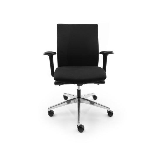Interstuhl Se7en Zwart Refurbished Bureaustoel - Re - Use24Bureaustoelen