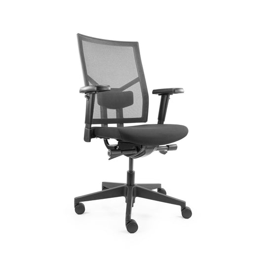 Re - Use24 686s Black Edition Ergonomisch Refurbished Bureaustoel - Re - Use24Bureaustoelen