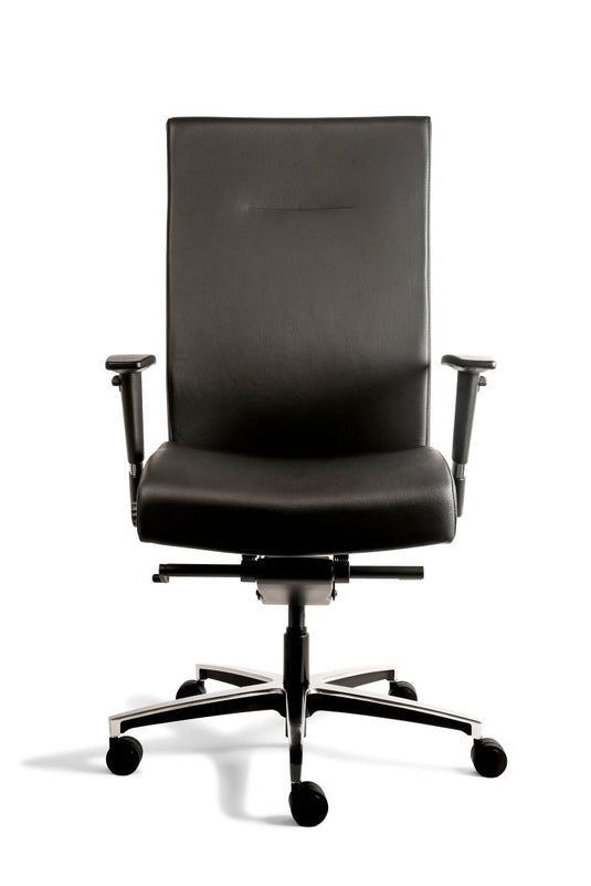 Re - Use24 Manager XL Leer - Re - Use24Bureaustoelen