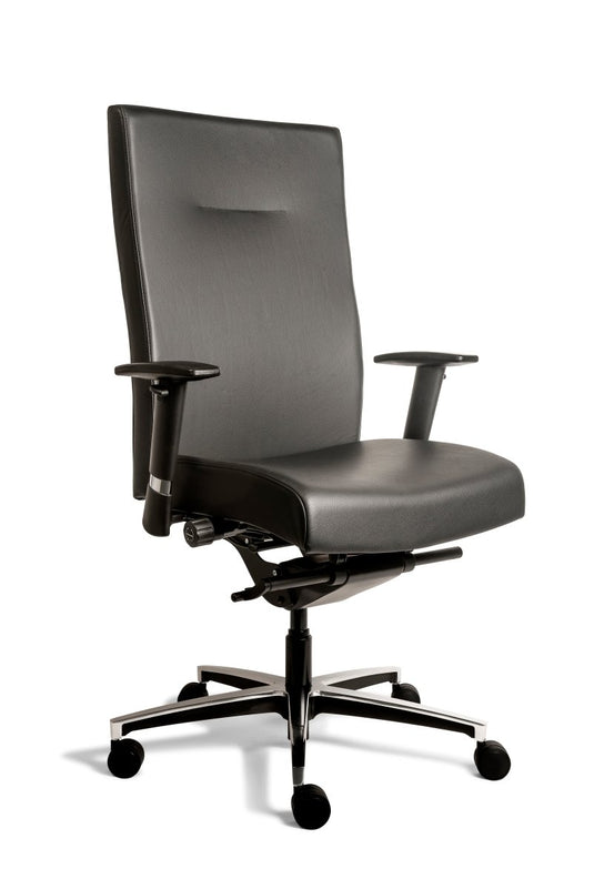 Re - Use24 Manager XL Leer - Re - Use24Bureaustoelen