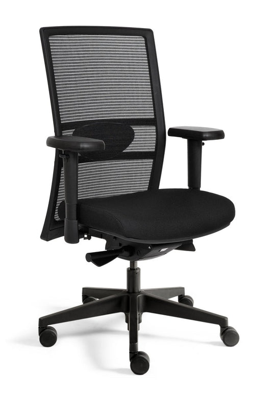 Refurbished Bureaustoel 757 NPR met zwarte mesh rug - Re - Use24Bureaustoelen