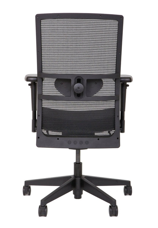 Refurbished Bureaustoel 757 NPR met zwarte mesh rug - Re - Use24Bureaustoelen