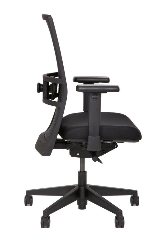 Refurbished Bureaustoel 757 NPR met zwarte mesh rug - Re - Use24Bureaustoelen