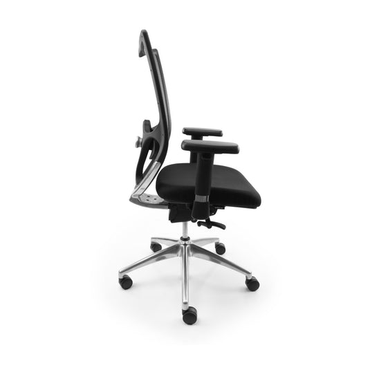 Refurbished Bureaustoel 777 NPR Grijs Rug - Re - Use24Bureaustoelen