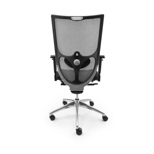 Refurbished Bureaustoel 777 NPR Grijs Rug - Re - Use24Bureaustoelen