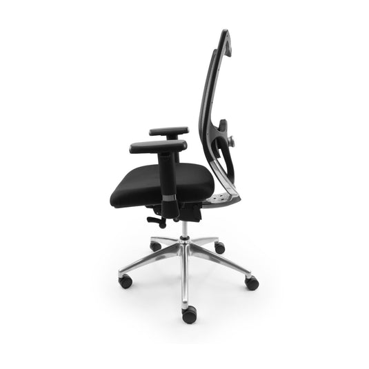 Refurbished Bureaustoel 777 NPR Grijs Rug - Re - Use24Bureaustoelen