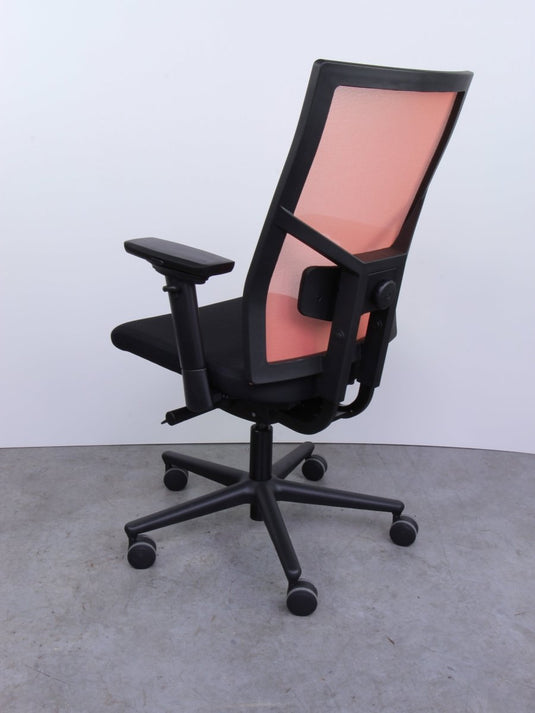 Refurbished bureaustoel 787 Edition Nylon rug mesh oranje (C5) - Re - Use24Bureaustoelen