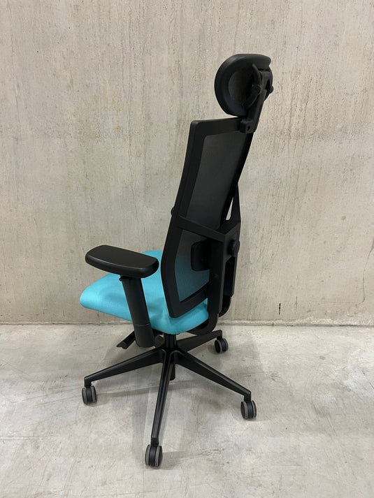 Refurbished bureaustoel 787 Edition Nylon zitting lichtblauw (B8) - Re - Use24Bureaustoelen