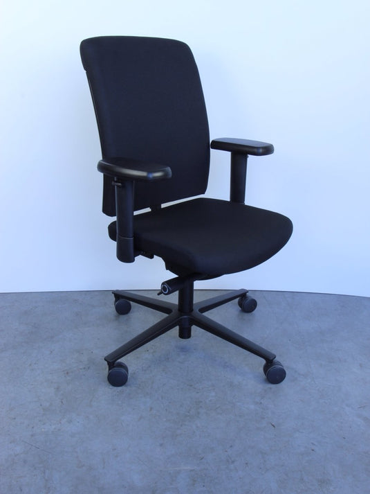 Refurbished bureaustoel A340 CS Alu Zwart (C7) - Re - Use24
