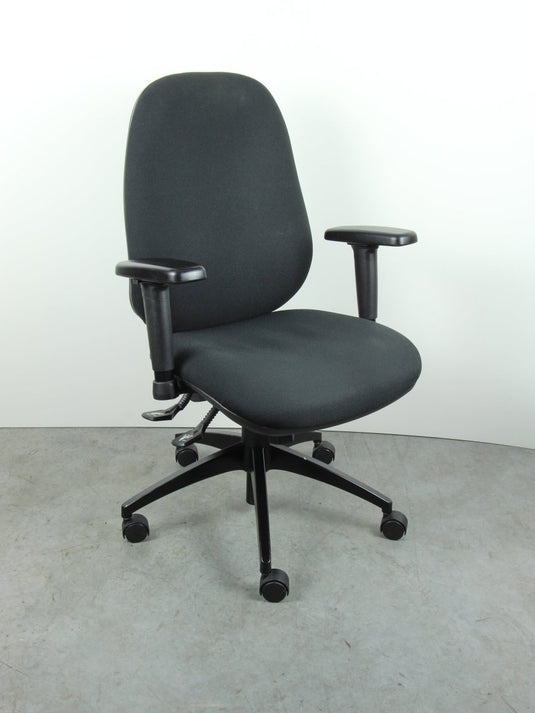 Refurbished bureaustoel Black Comfort Nylon - Re - Use24Bureaustoelen