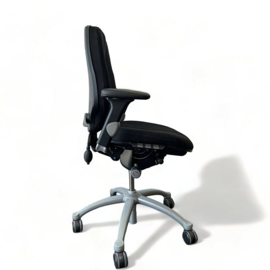 RH Logic 220 originele stof zwart - Re - Use24Bureaustoelen