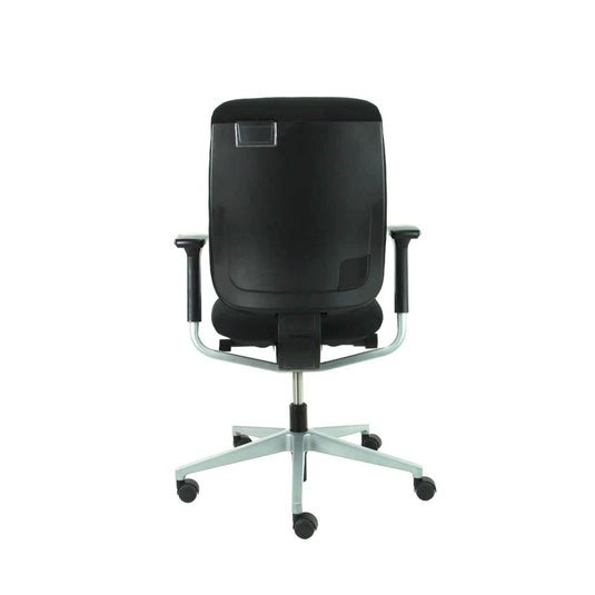 Steelcase Reply, nieuwe stof zwart, Refurbished - Re-Use24