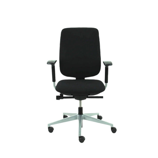 Steelcase Reply, nieuwe stof zwart, Refurbished - Re-Use24