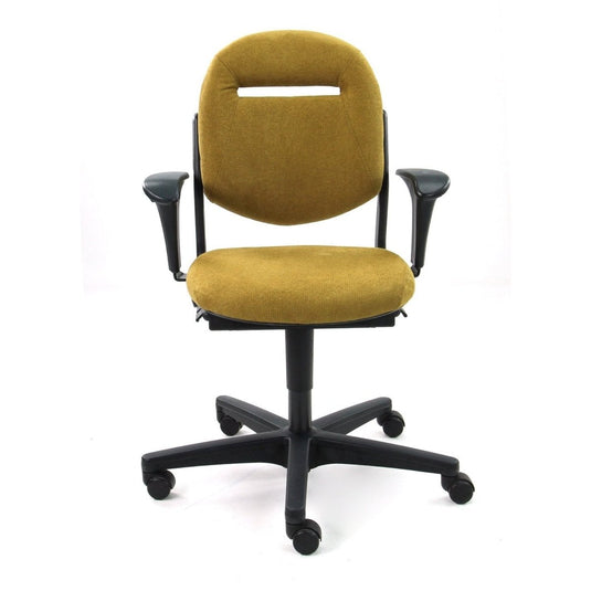 Ahrend 220 ergonomische bureaustoel, nieuwe stof Regain Geel - Re-Use24
